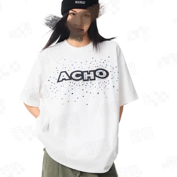 【伊娃的店】A. 高街设计 布灵布灵宝石砖石短袖 好看重工浮力价！