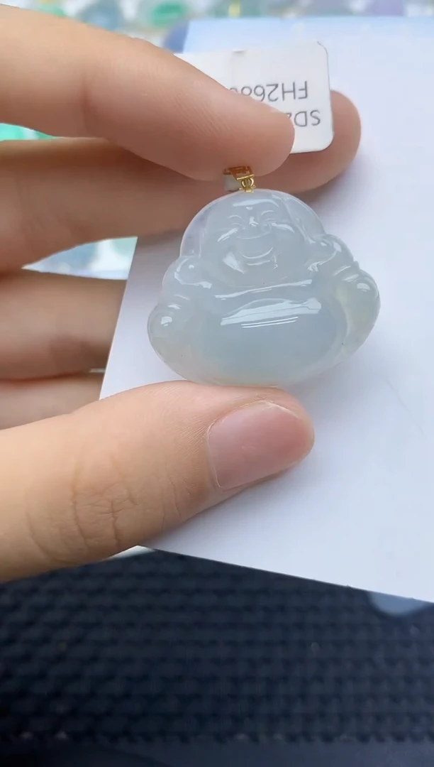 翡翠18K金镶嵌颈饰5645645645646