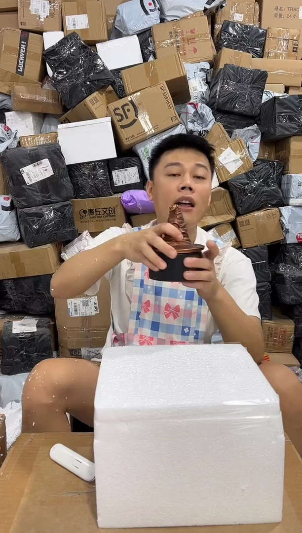 瓷片分院帽首饰盒