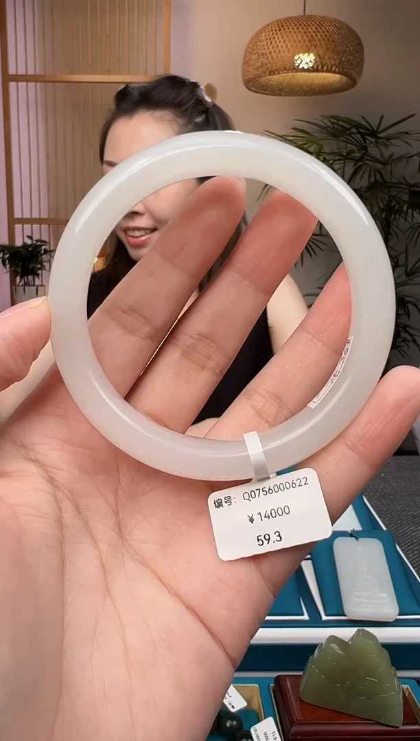 和田玉手镯未镶嵌Q 59.3