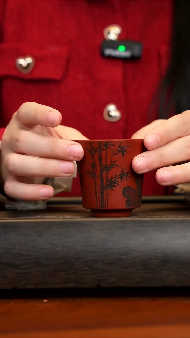 【闪购商品】紫砂茶壶宜兴原矿紫砂竹影清风