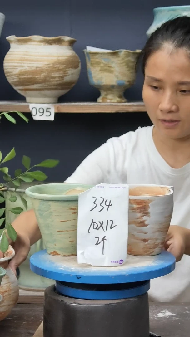 景德镇花盆默认微瑕334