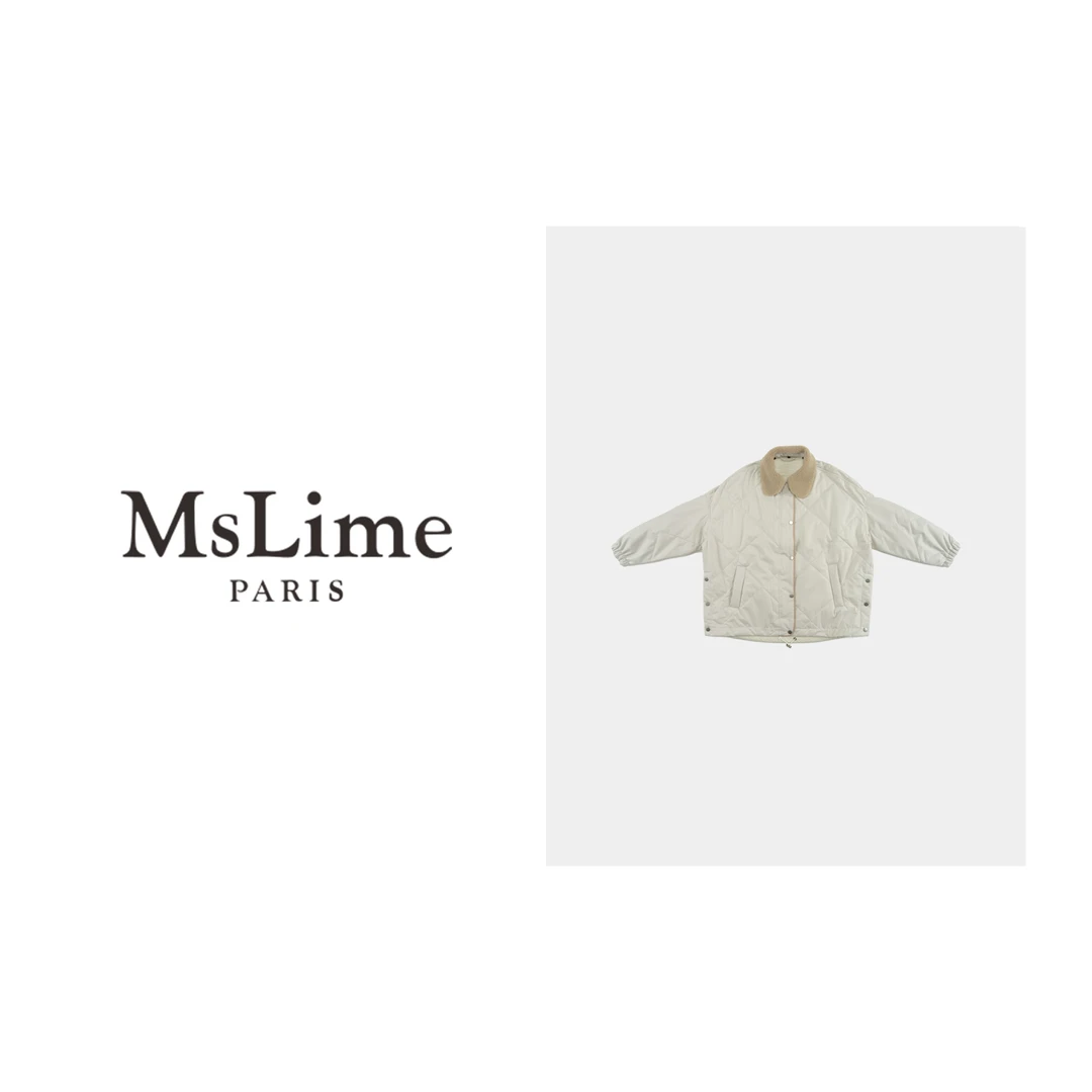 王嬛嬛MsLime‘燕麦牛奶’25年新款时尚气质外套 HC2D2993