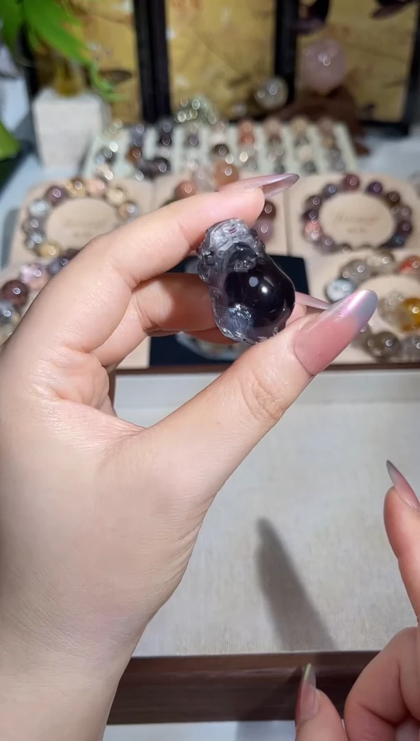 水晶摆件未镶嵌原创diy孤品设计