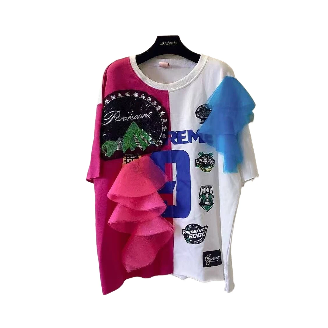 ATT潮牌女装2025夏原创设计师品牌个性时尚休闲百搭重工套装