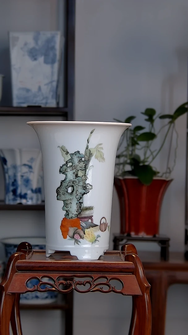 景德镇陶瓷手工花盆