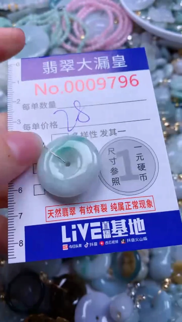 翡翠未镶嵌吊坠(不含链)9796