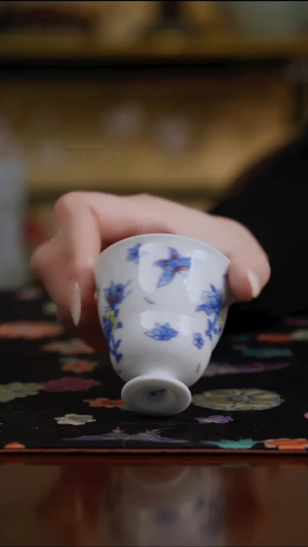 杯景德镇陶瓷杯碗柴烧多人