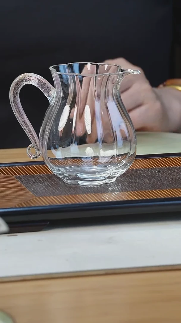 粉金钱袋玻璃公道杯带把手