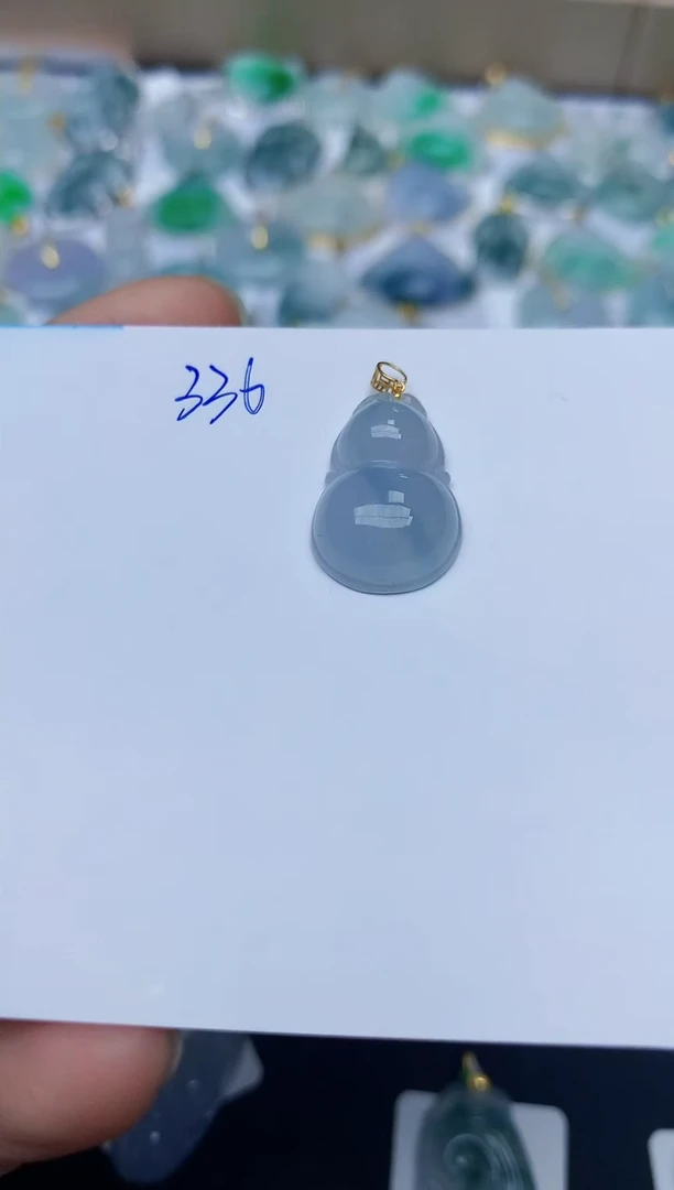 【闪购商品】翡翠颈饰18K金镶嵌天然翡翠A货