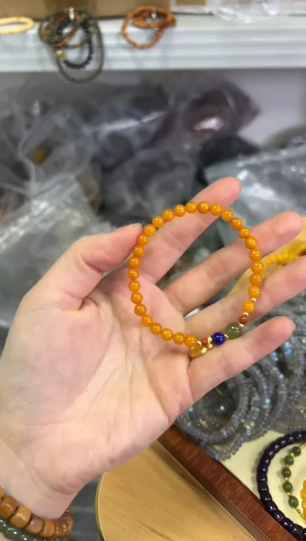 【闪购商品】蜜蜡手链未镶嵌回流老蜜蜡搭配款手链[3279]