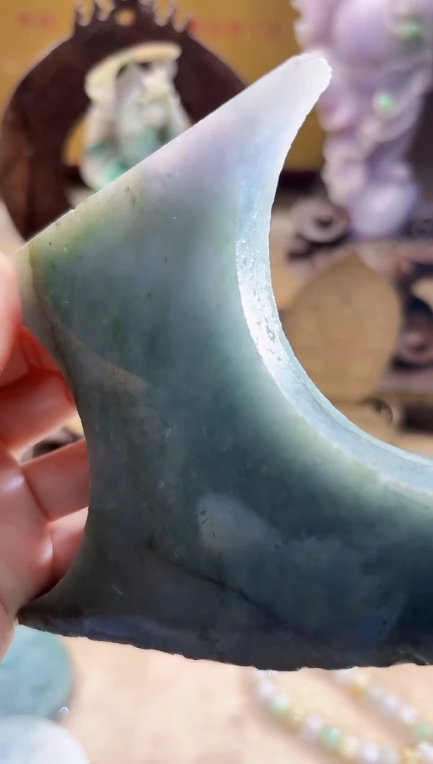 未镶嵌挂件翡翠A货柠优7661