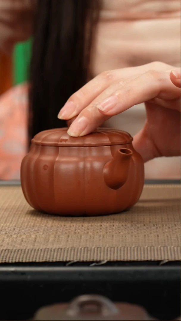 茶壶紫砂l**n生砂朱泥筋纹和韵160