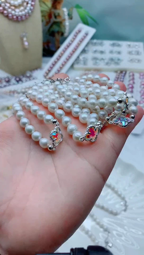 未镶嵌手链淡水珍珠多样性发其一(非无瑕)