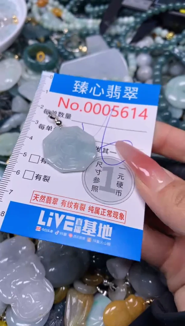 【闪购商品】翡翠颈饰未镶嵌含绳0005614