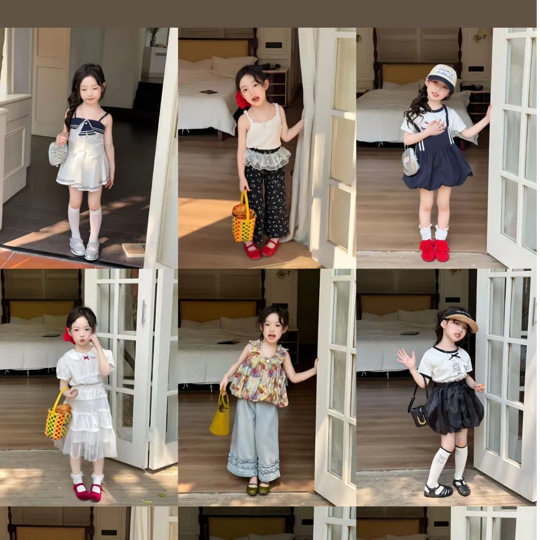 【二号链接】儿童服装独特洋气时髦女童装女童夏装套装秋款秋季