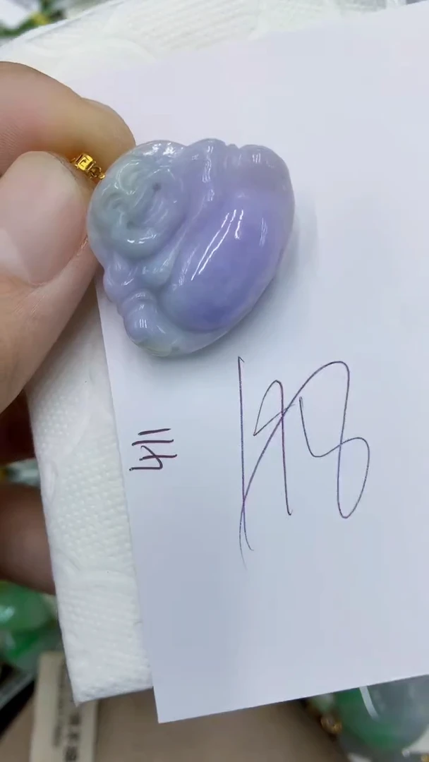 颈饰18K金镶嵌翡翠1111111111111