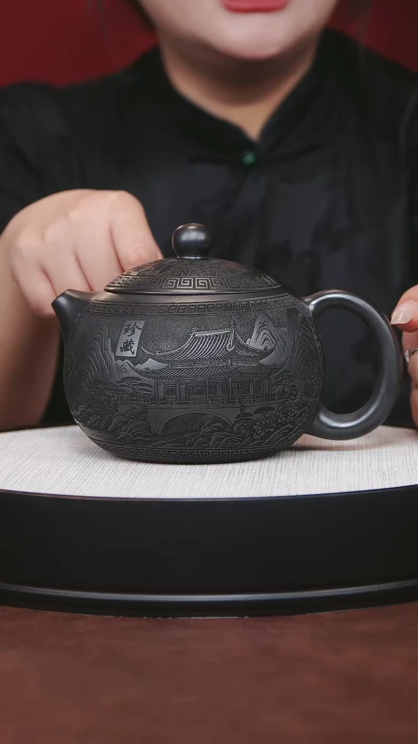 紫砂茶宠大西施石黄