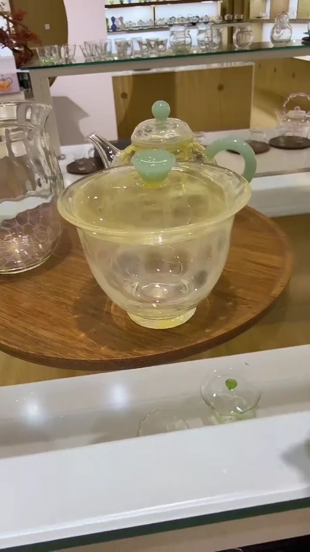 玉见熏银玲珑盖碗