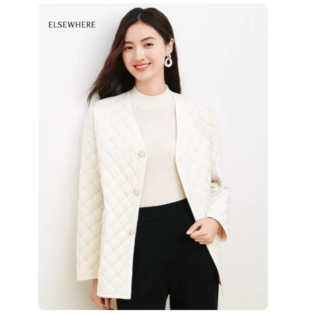 【思思专属】中长款长袖保暖棉服外套女春新款EQ00049V1