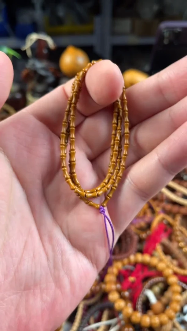 橄榄核吊坠王胖子文玩工作室竹节108