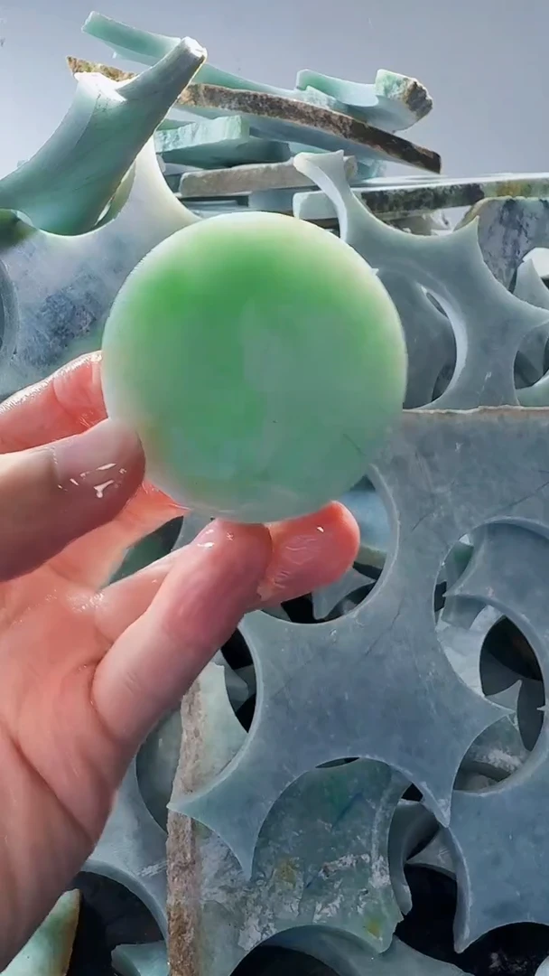 裸石翡翠缅甸翡翠A货文971