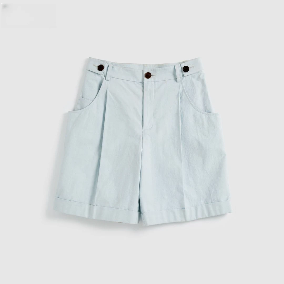 SHORT SENTENCE 25春夏  SSH25 百搭直筒可调节压褶中裤