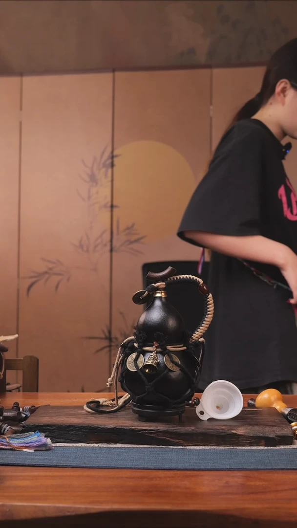1354号精品大漆葫芦防腐防渗装水茶酒