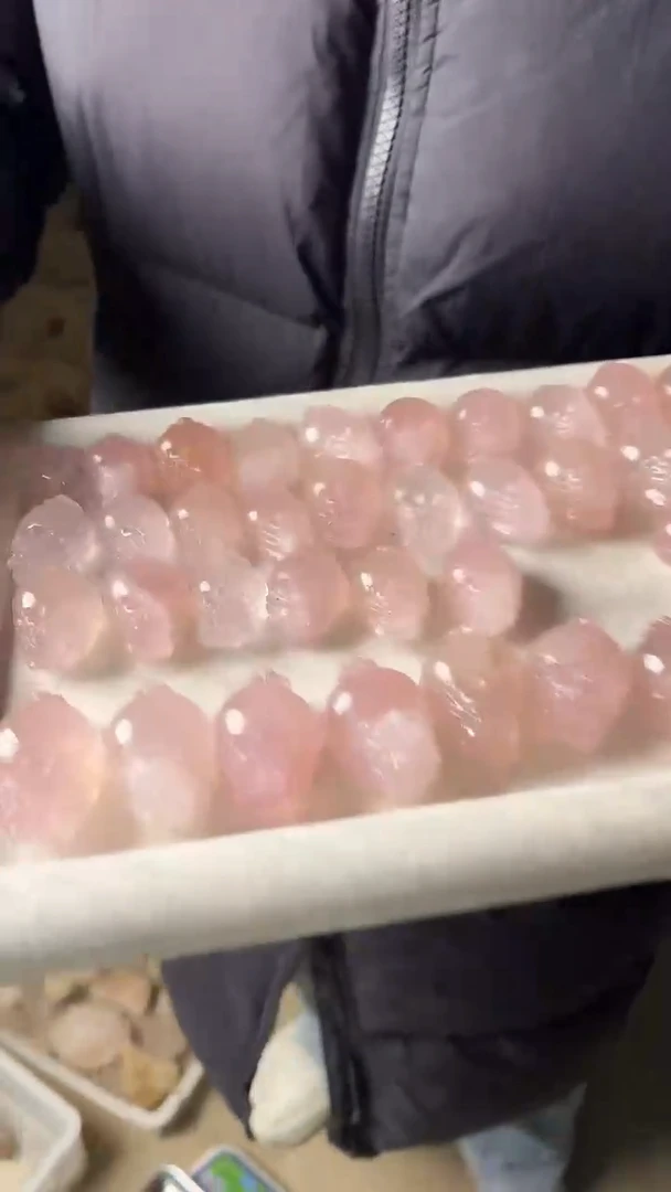 【闪购商品】水晶摆件未镶嵌粉水晶龙龟 小号多样性发一个