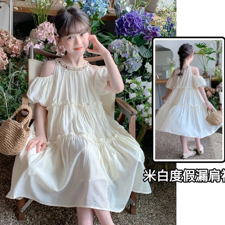 （连衣裙）女童连衣裙夏款2025新款童装夏装网红中大童儿童装裙子