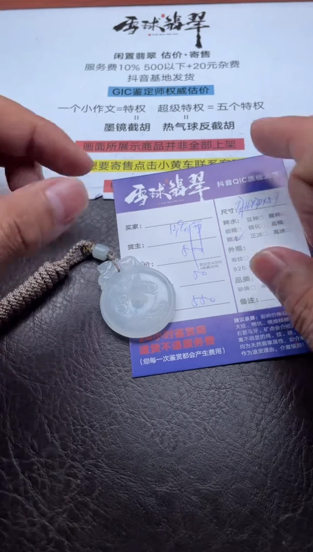 颈饰未镶嵌翡翠淡**定11521025167
