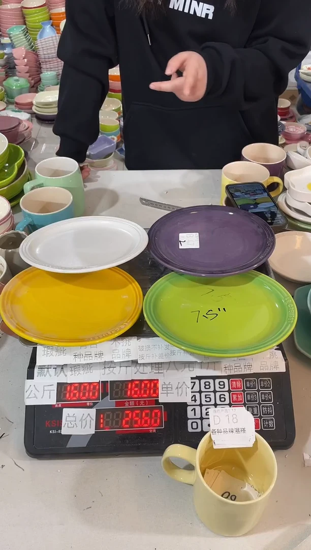 【闪购商品】其他瓷片微瑕陶瓷餐具家用D18