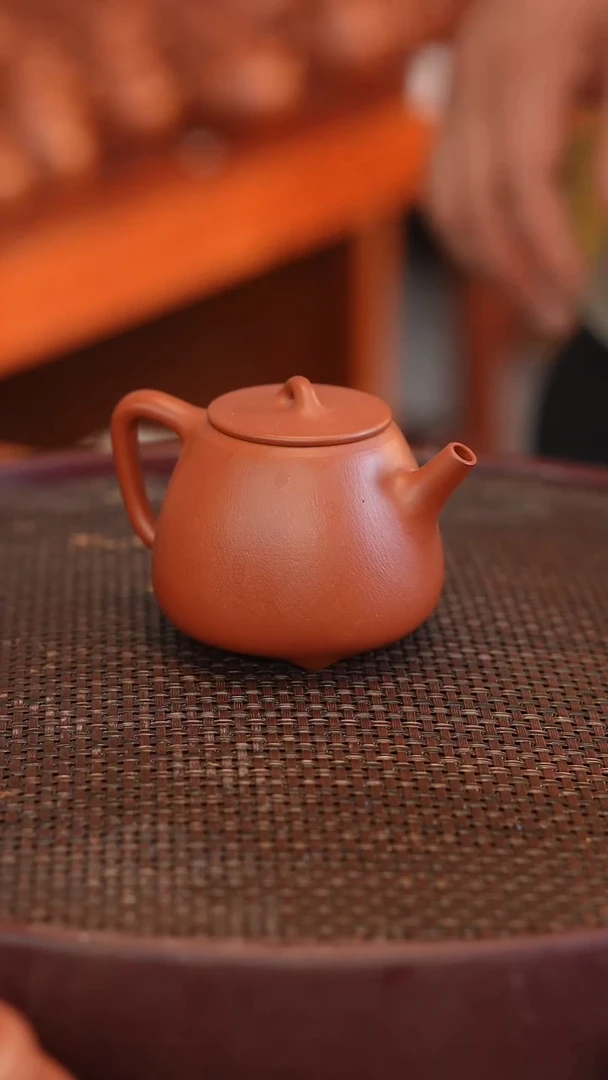 茶壶紫砂全手 大红袍 高石瓢 200cc
