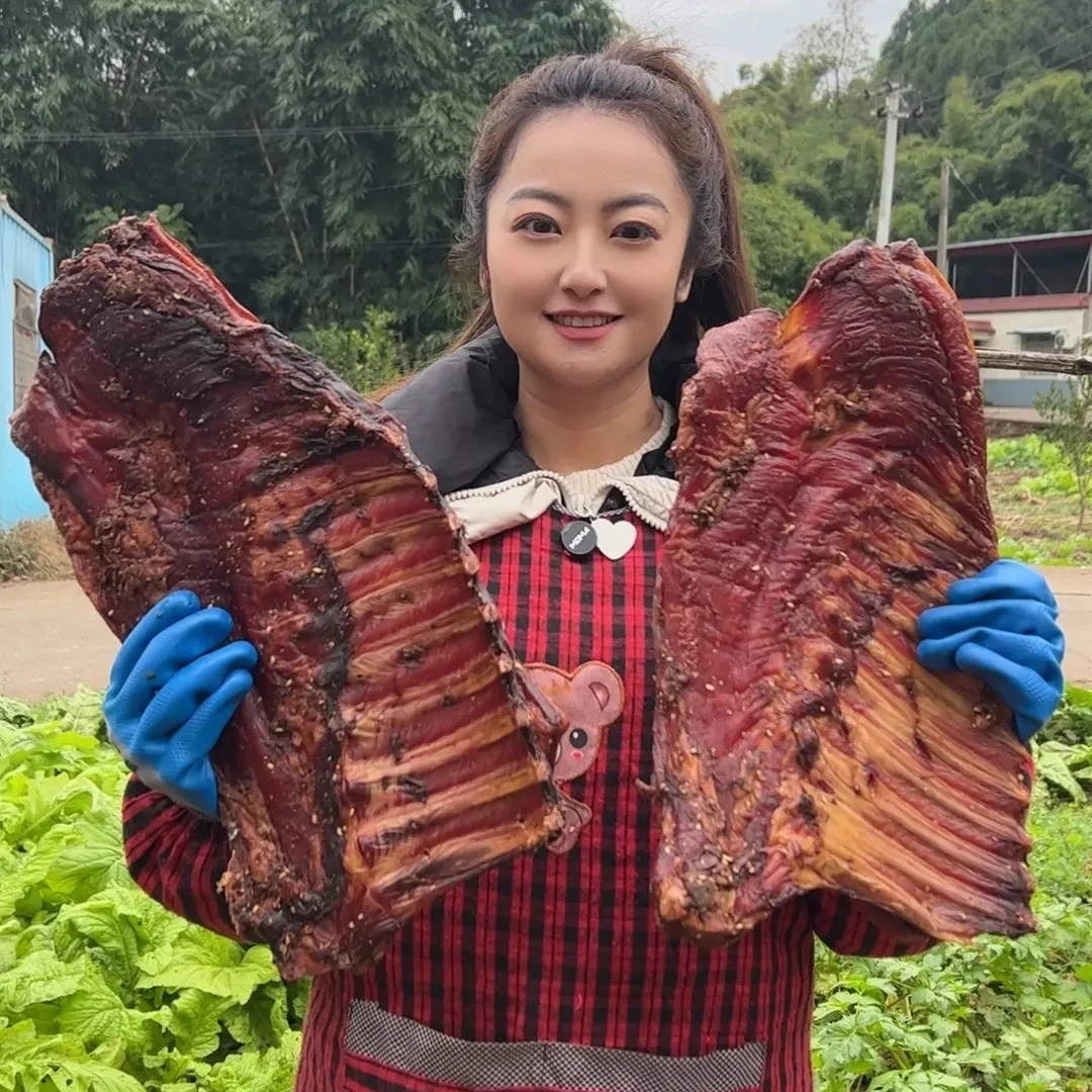 【现称现卖】四川农家烟熏带皮精排腊肉4斤