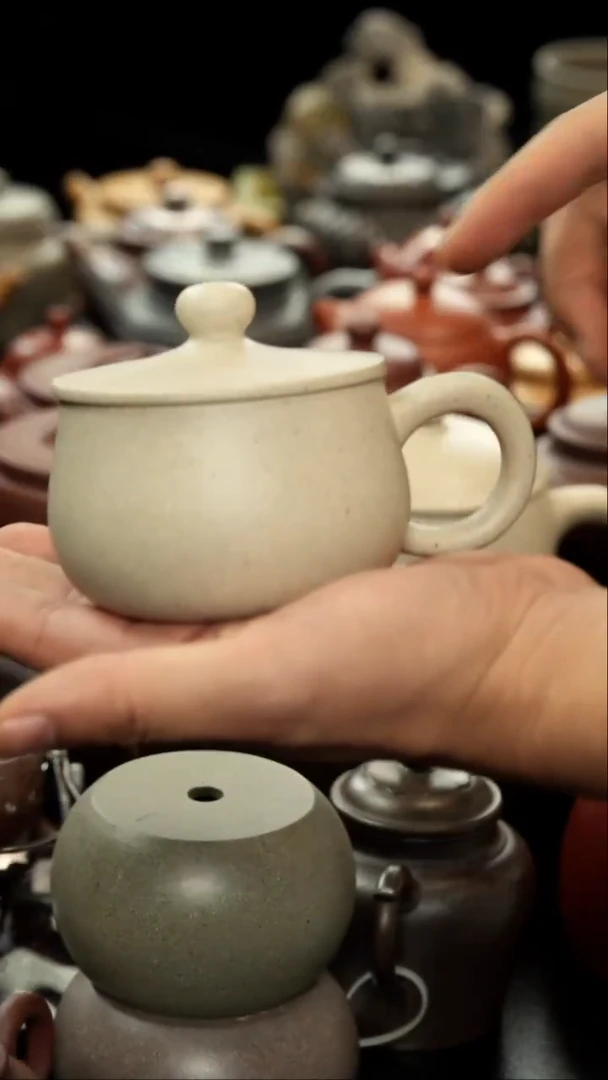 茶壶紫砂小丑盖杯