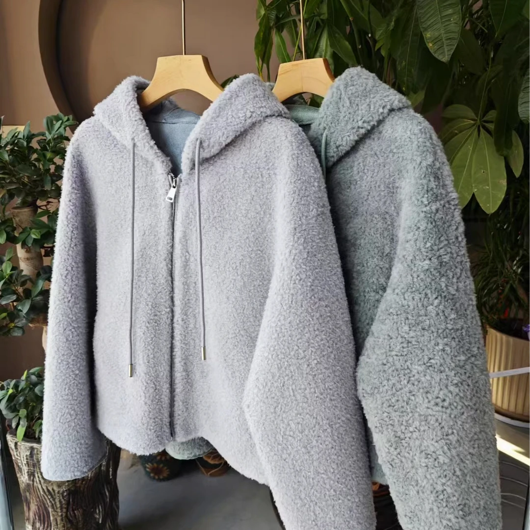 【1.22】新款连帽羊毛外套KJ-8007