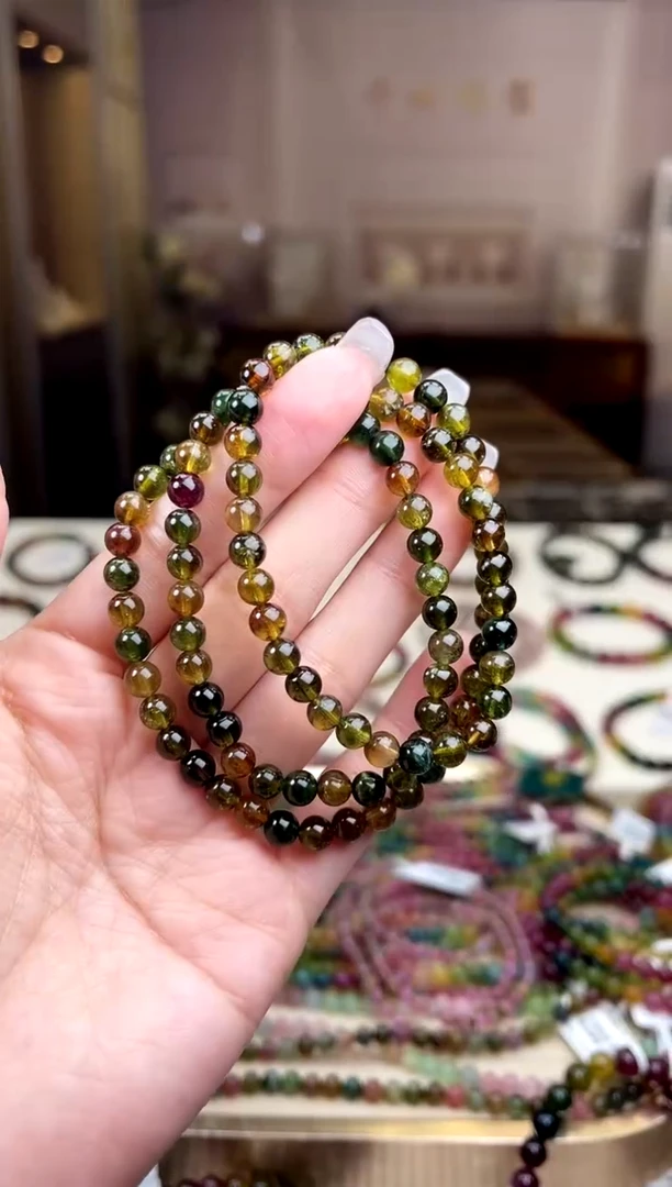 【闪购商品】碧玺/未镶嵌5mm+碧玺多圈多样性发货