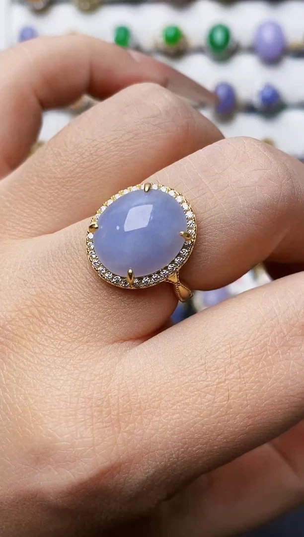 银S925镶嵌戒指翡翠1325