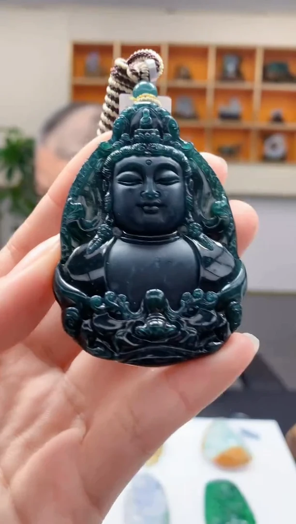 定制翡翠未镶嵌1032ry-毛货挂件17