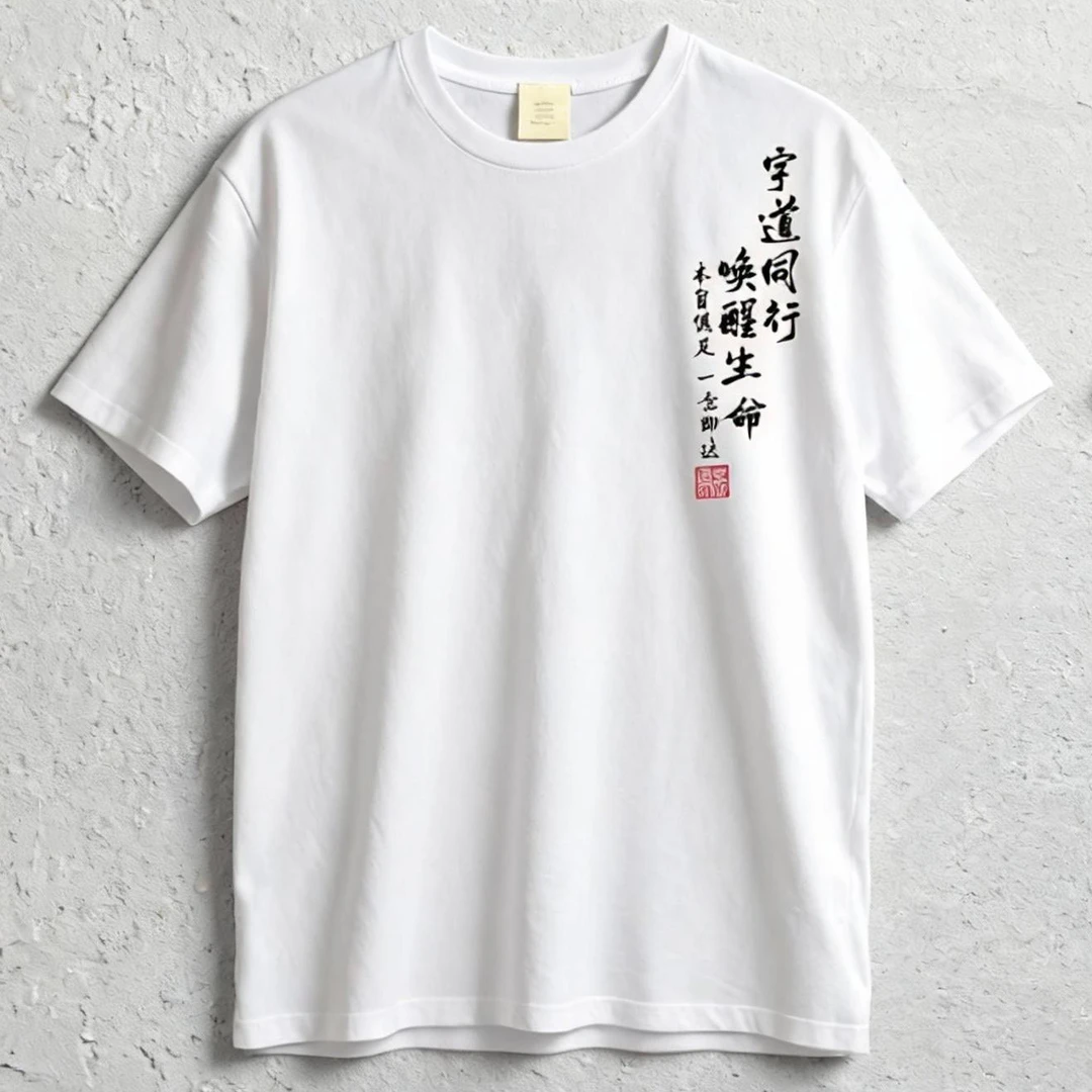 安心白衫纯棉T恤