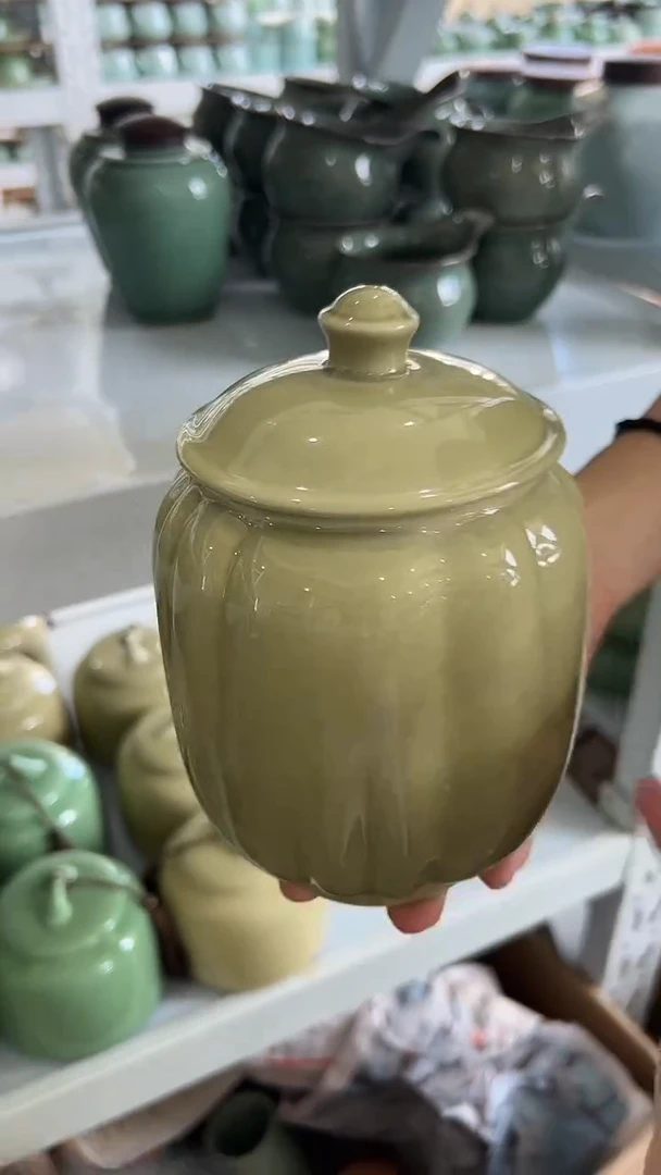 龙泉云间青瓷小米茶器