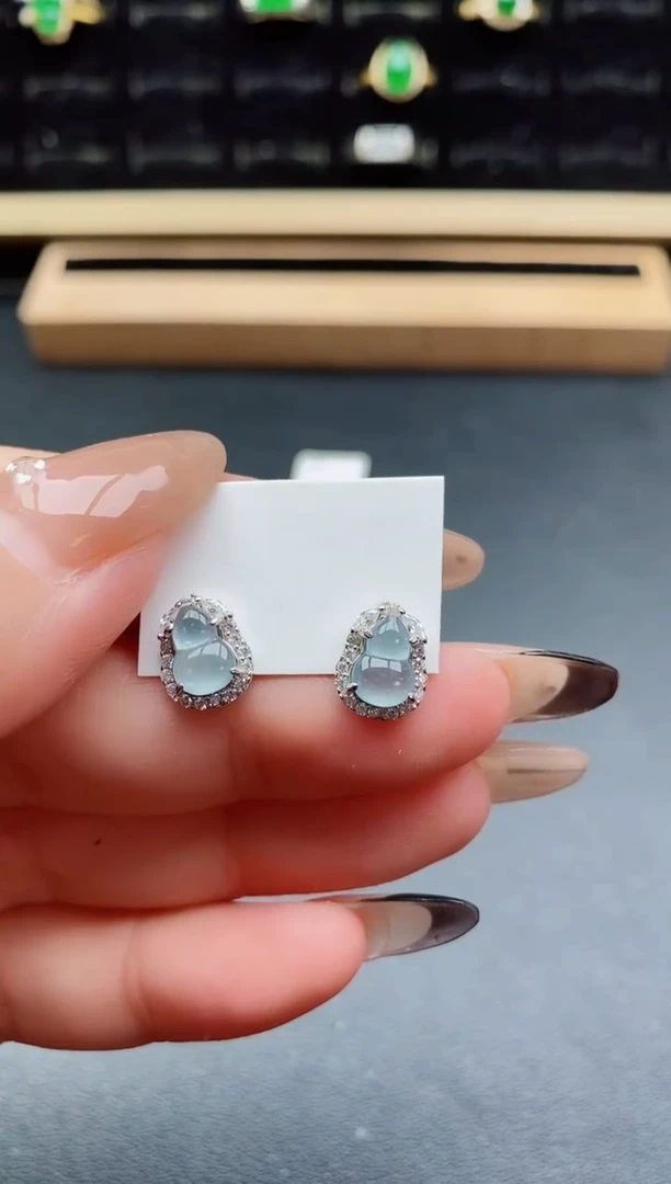 银S925镶嵌戒指翡翠1