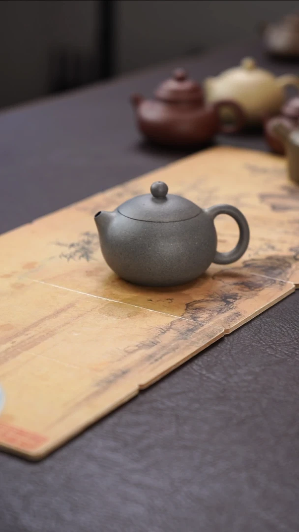 茶壶紫砂执素 西施 台西本绿 焐灰 不置换