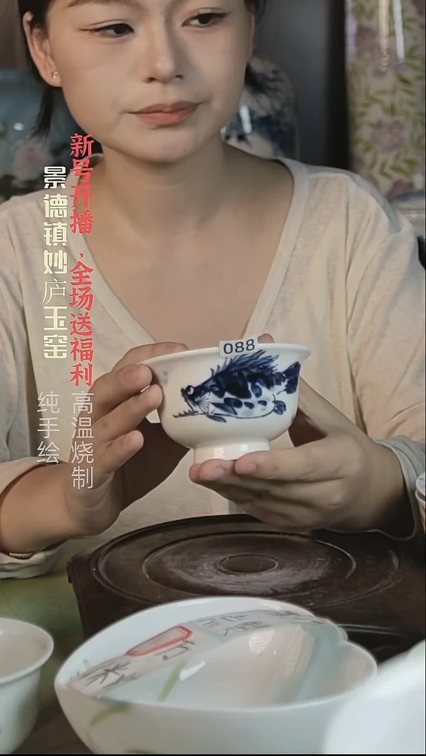 盘妙庐玉窑压手088微瑕