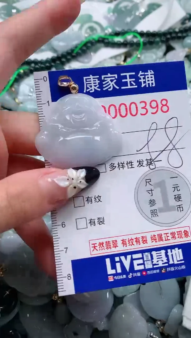 翡翠未镶嵌颈饰398