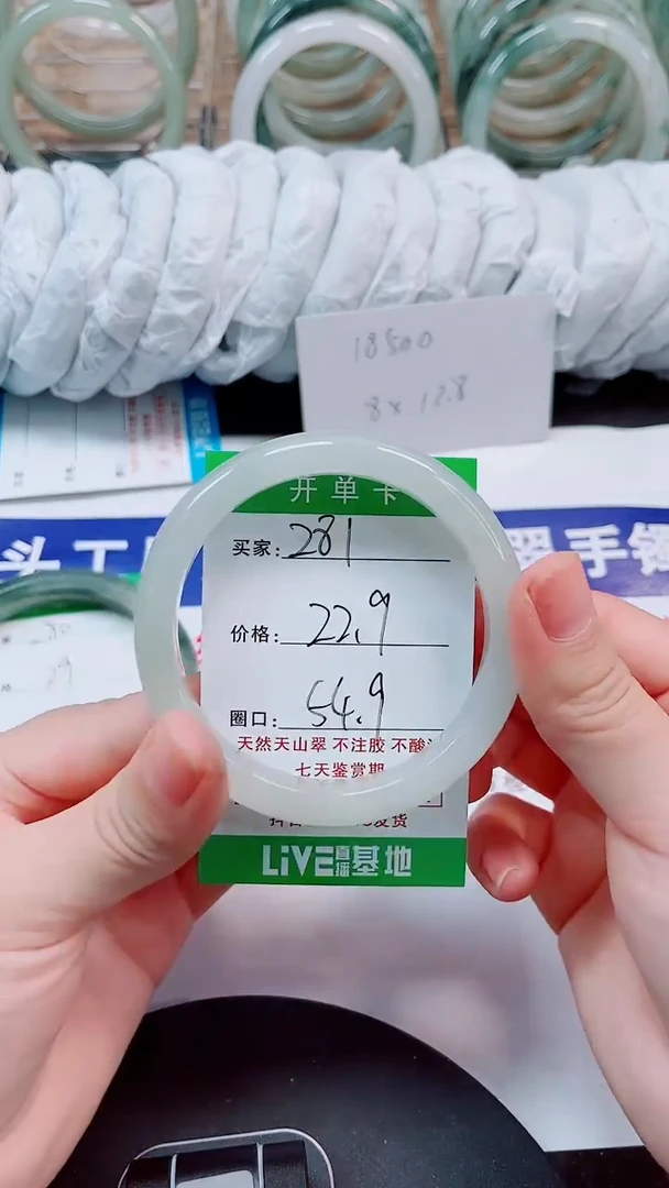 未镶嵌手镯石英质玉281-54/55