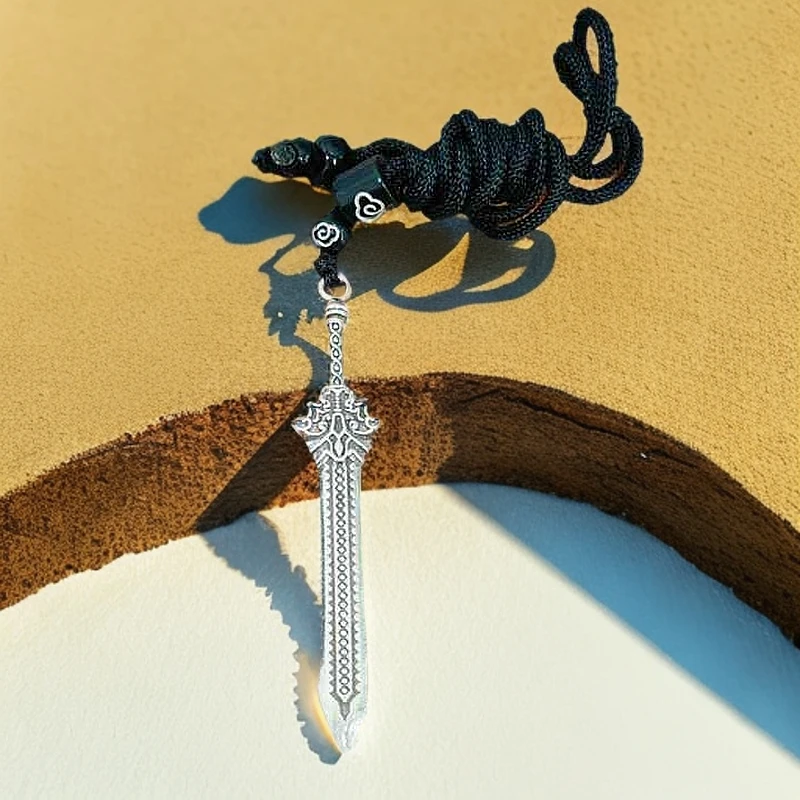 铜吊坠 铜 小剑项坠-010680