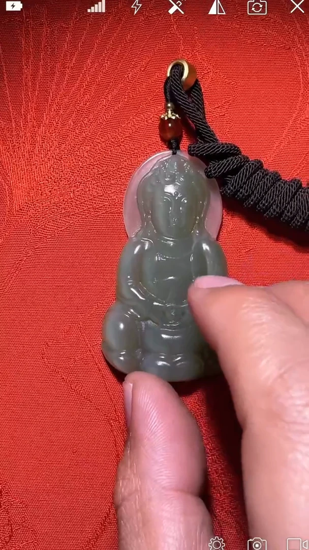 未镶嵌和田玉挂件Q001144 观音