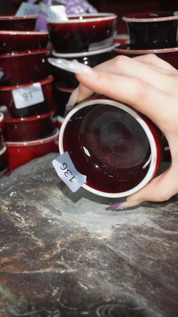 摆件陶精品窑变钧瓷茶器