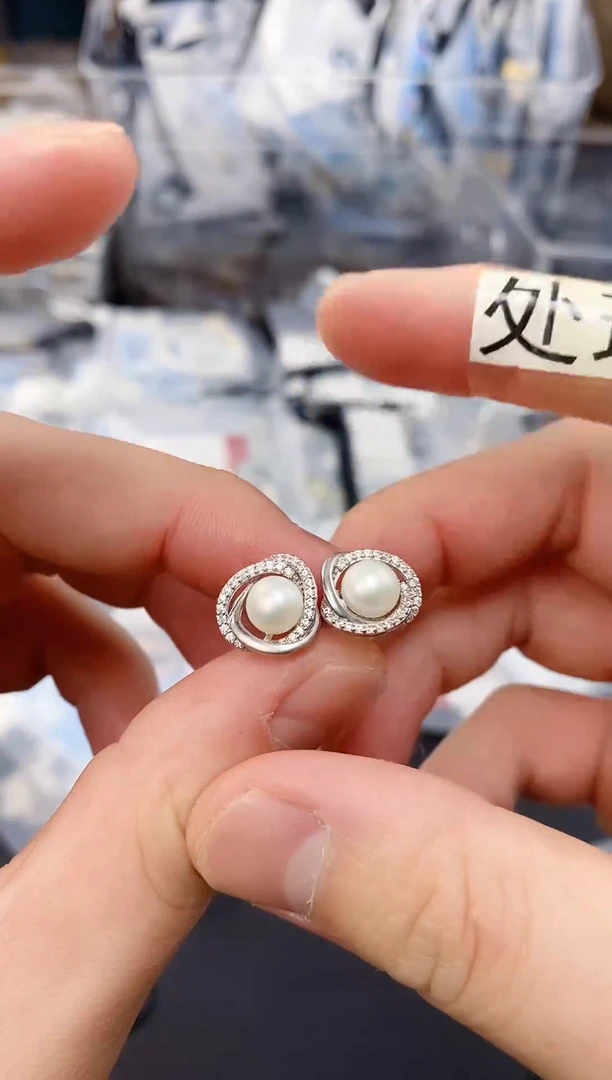 未镶嵌耳饰淡水珍珠ED1094